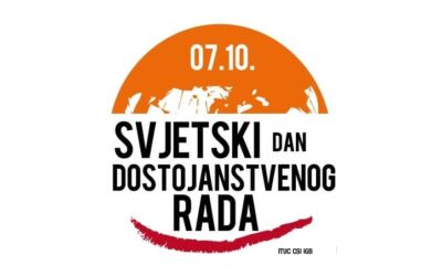 Saopštenje za javnost povodom 7. oktobra – Svjetskog dana dostojanstvenog rada