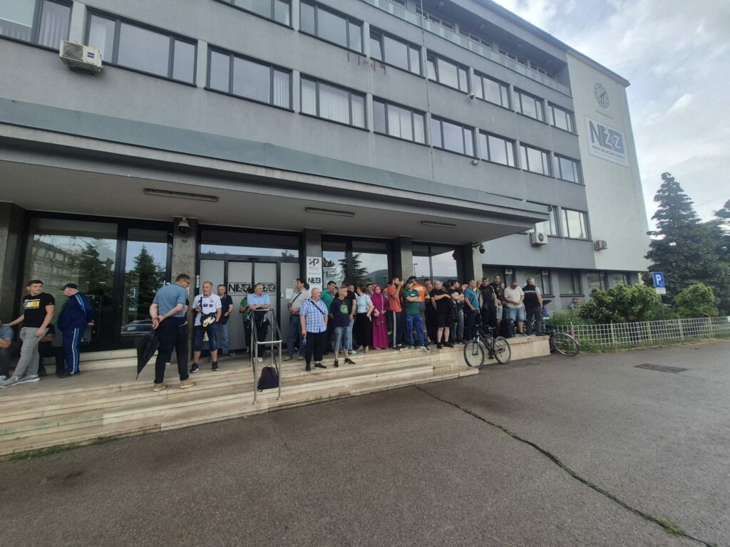 PROTESTI RADNIKA NOVE ŽELJEZARE ZENICA